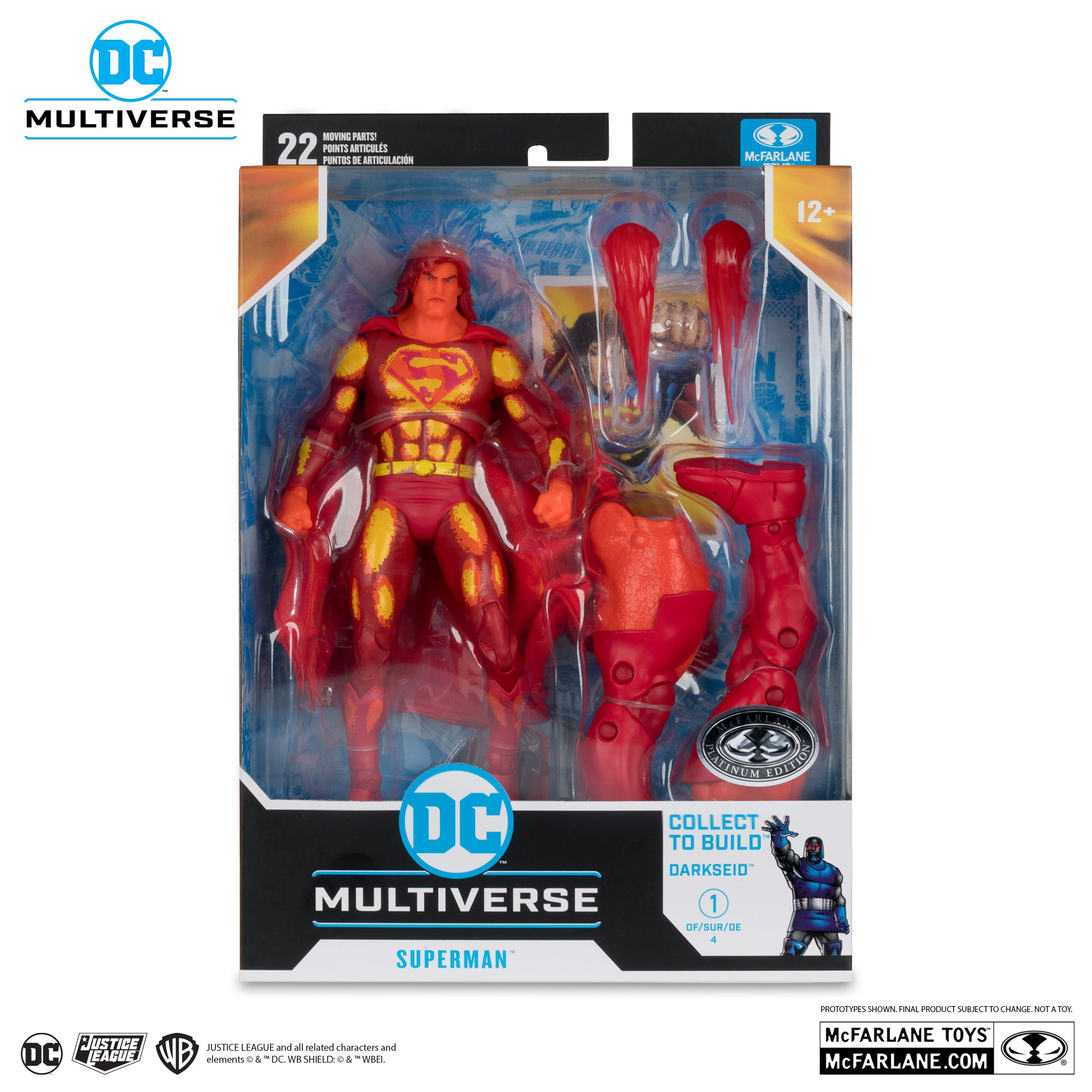 DC Multiverse Build-A Action Figures 18 cm Wave 14: Justice League Task Force (BAF: Darkseid) Superman Platinum