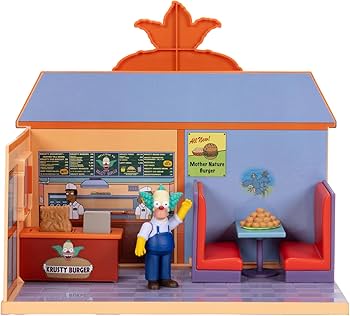 Simpsons Mini Figure Playset Krusty Burger