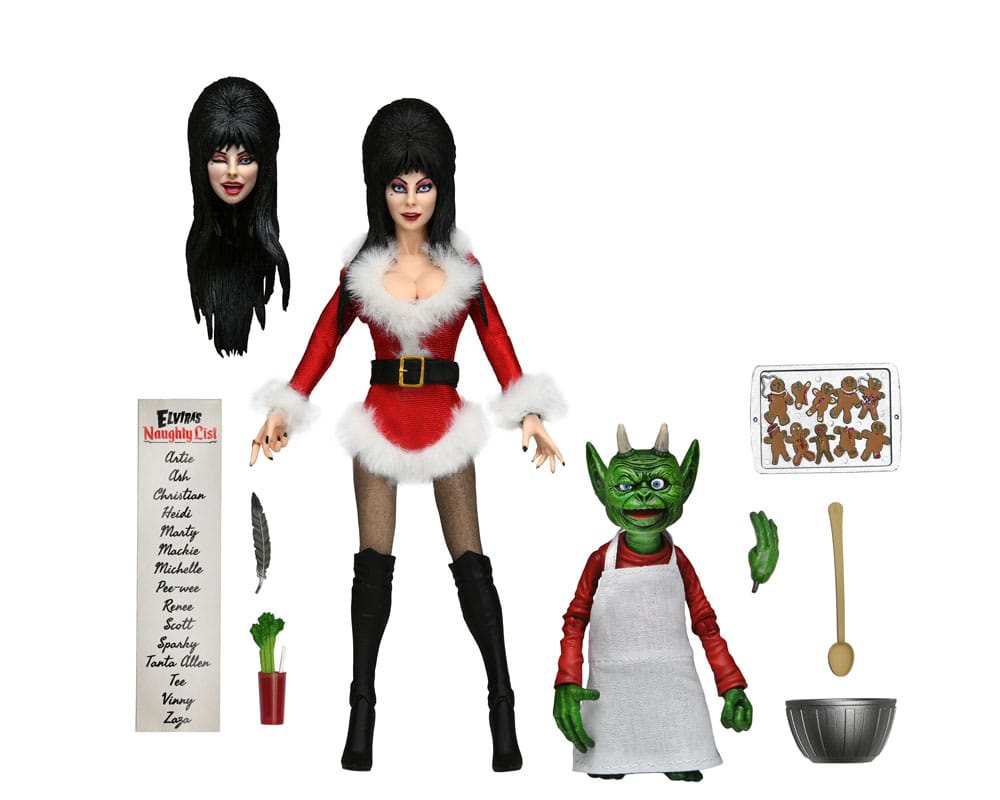 Elvira Mistress Of Dark Clothed Very Scary Xmas Elvira