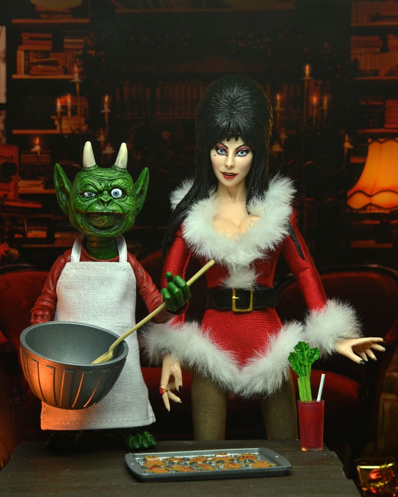 Elvira Mistress Of Dark Clothed Very Scary Xmas Elvira