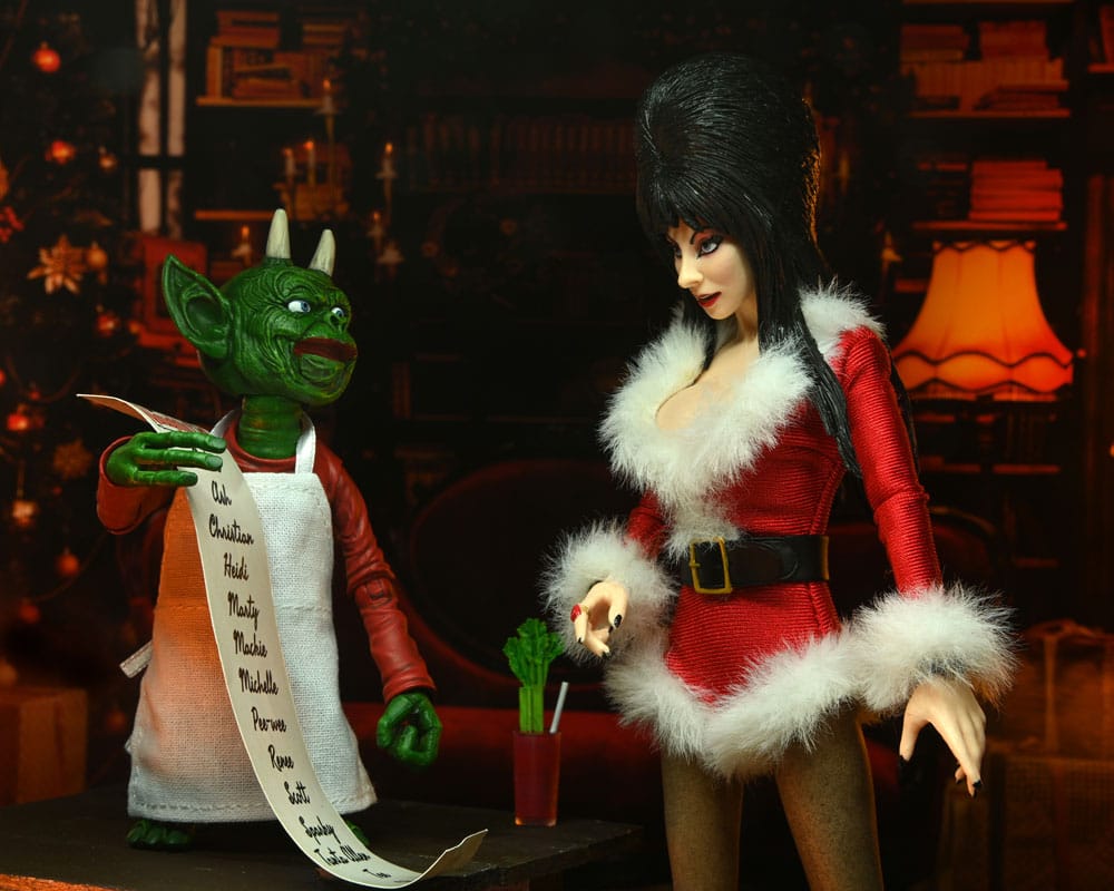 Elvira Mistress Of Dark Clothed Very Scary Xmas Elvira