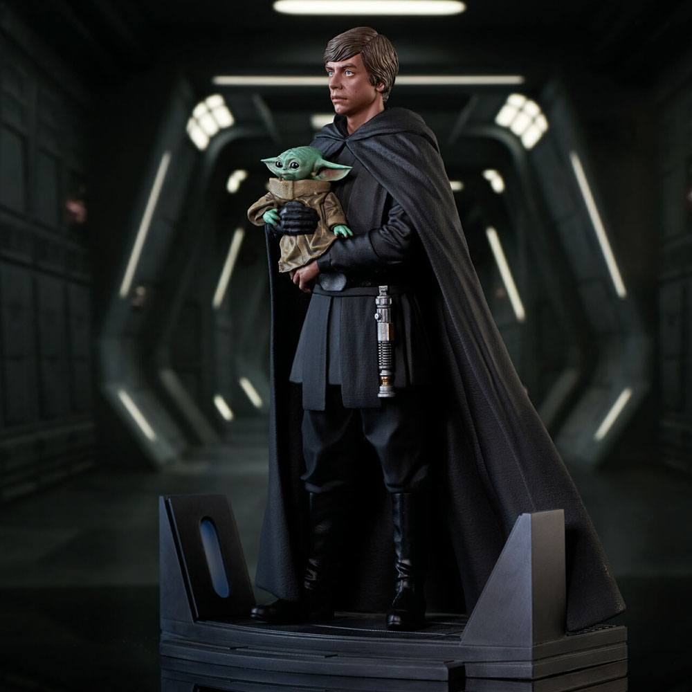 Star Wars: The Mandalorian Premier Collection 1/7 Luke Skywalker &amp; Grogu 25 cm