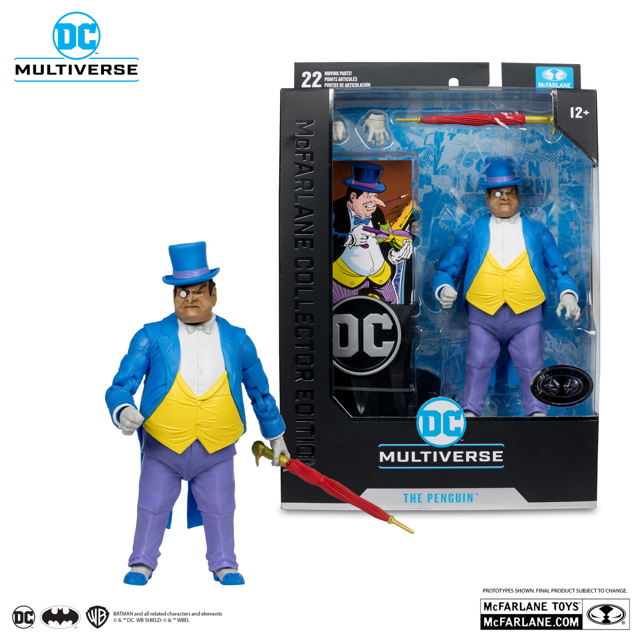 Mcfarlane Collector Edition DC Classic The Penguin Platinum Edition 18cm