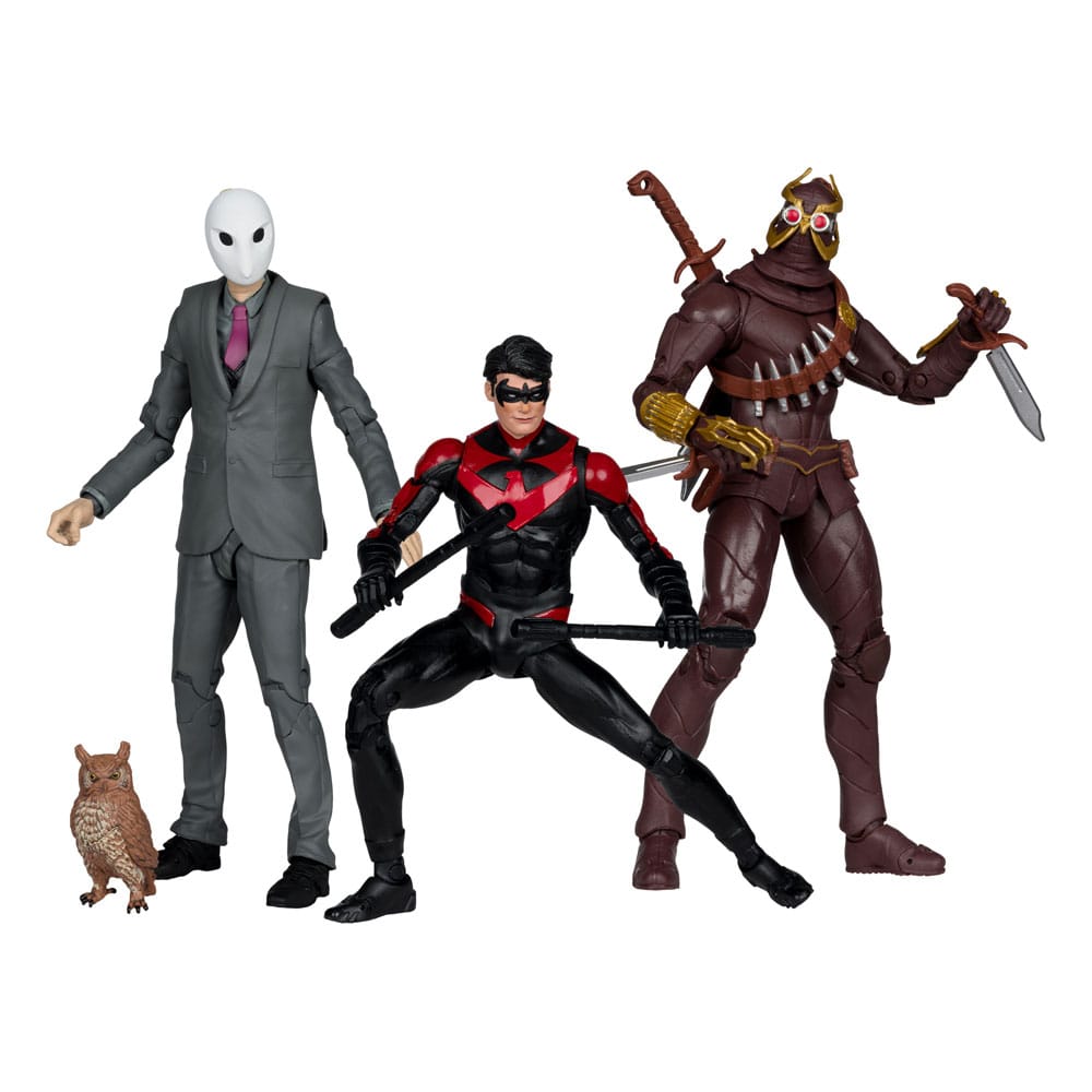 DC Multiverse 3 Pack Nightwing Vs Talon & Owl Batman The Court Of Owls