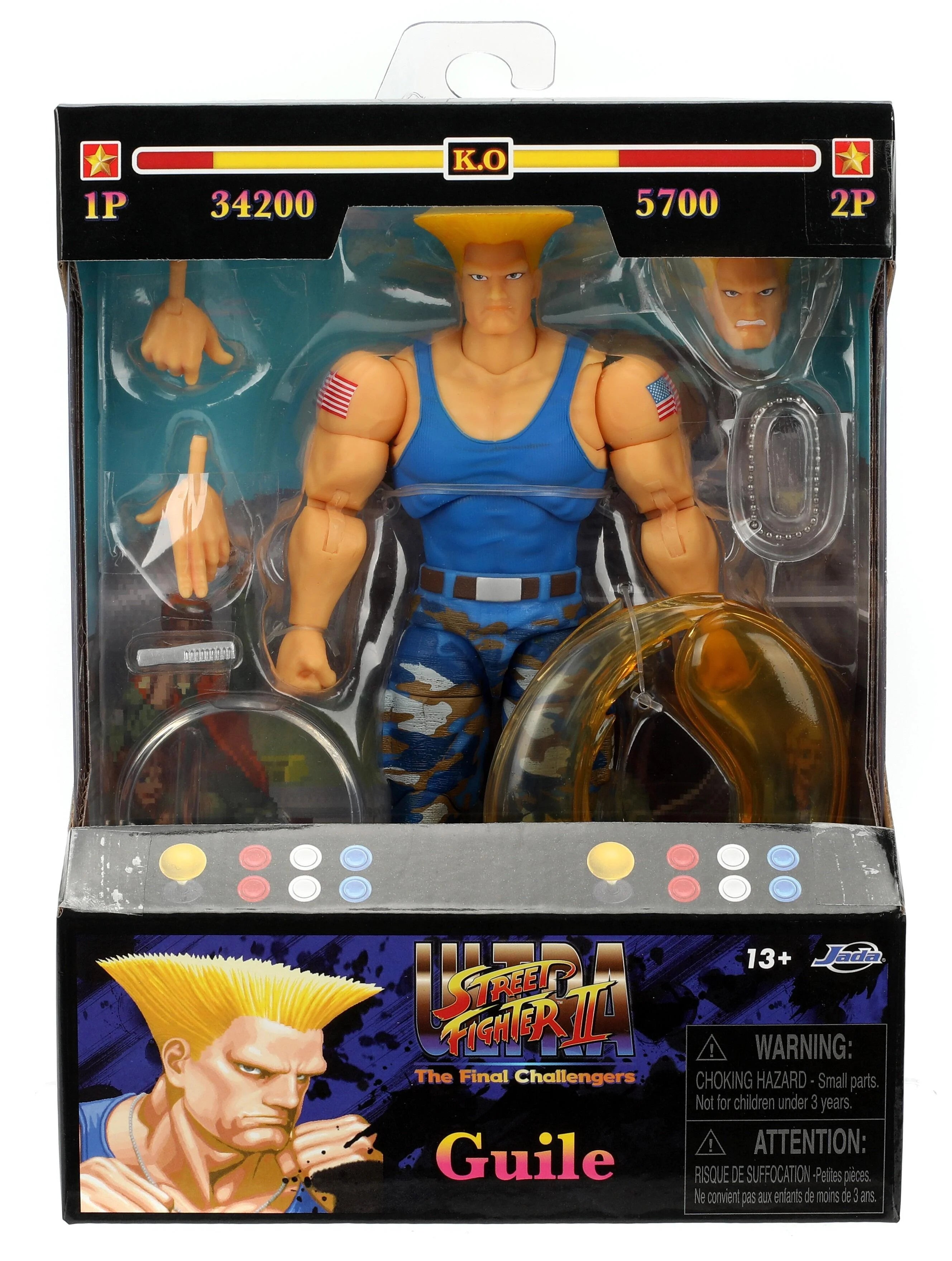 Ultra Street Fighter II Exclusive 6 Inch Action Figure - Guile (Player 2)