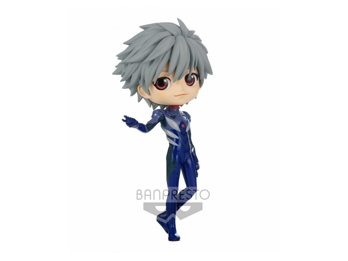 Figura Q Posket Evangelion Nova Edição Teatral Kaworu Nagisa Plugsuit Syle Ver. 14cm