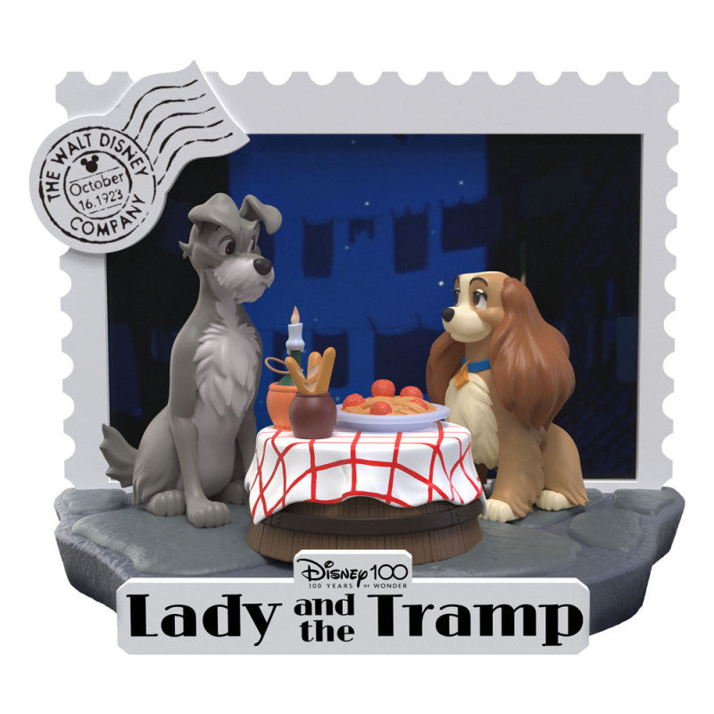 Disney 100Th Anniversary D-Stage Diorama Lady And The Tramp