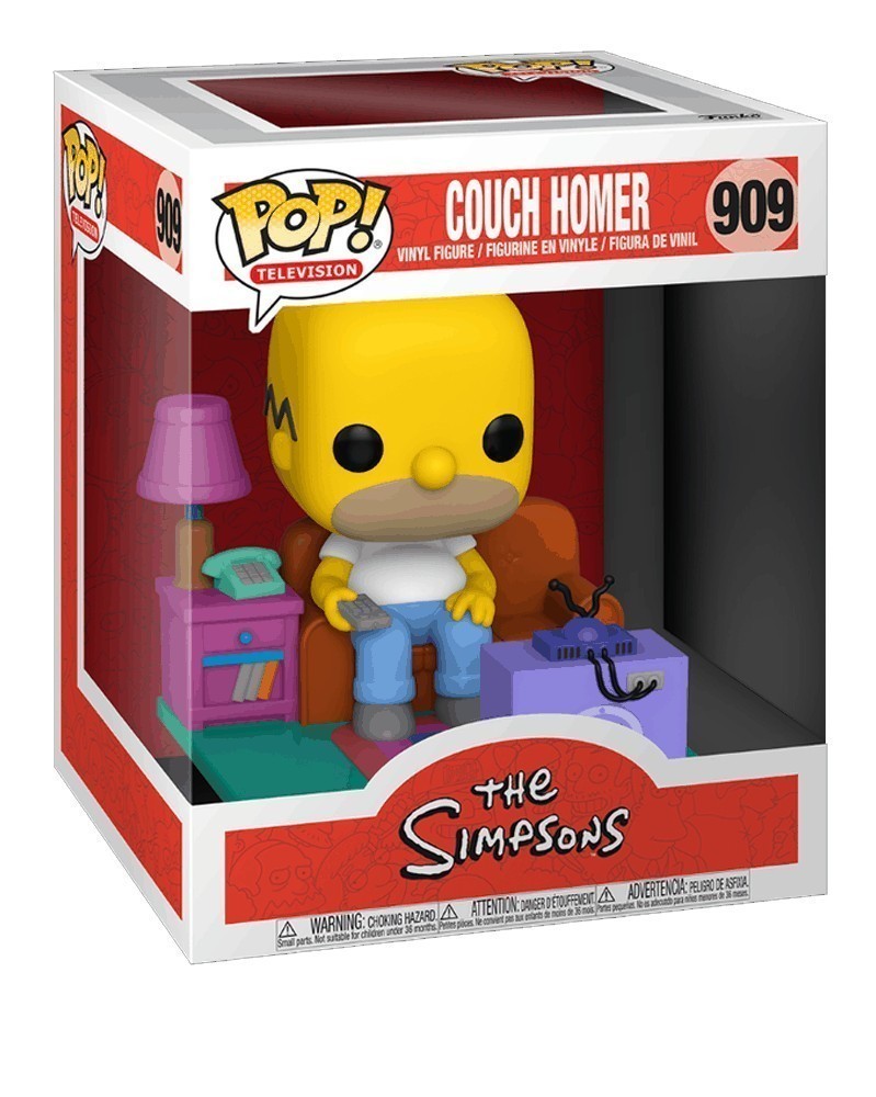 Simpsons POP! Deluxe Vinyl Figure Homer Watching TV 18 cm