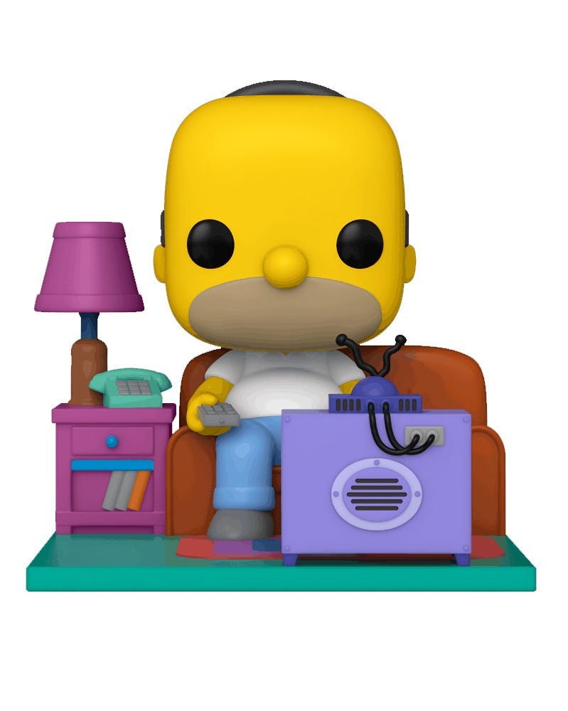 Simpsons POP! Deluxe Vinyl Figure Homer Watching TV 18 cm