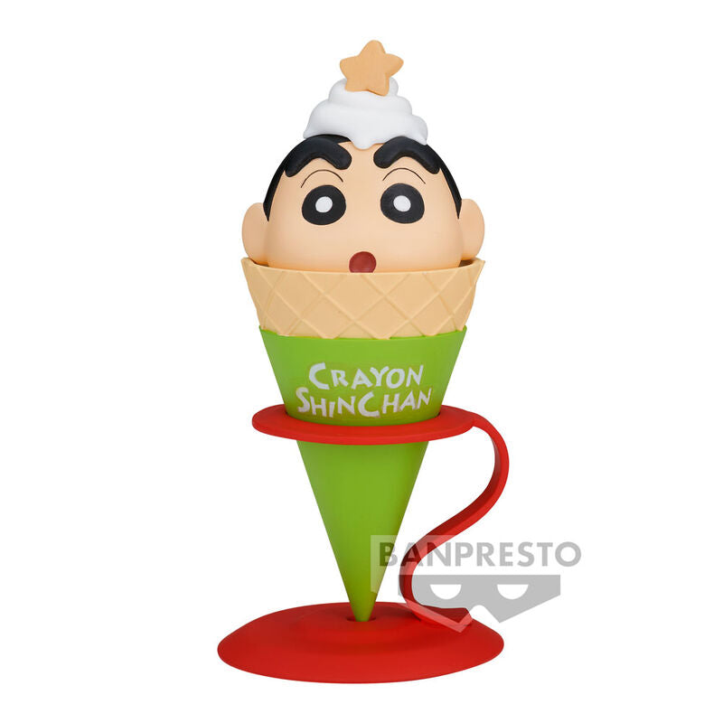 Collezione di gelati Shinchan, statuetta di Shinchan in pastelli da 12 cm