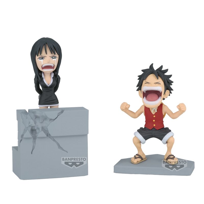 Figure Luffy &amp; Nico Robin World Collectable One Piece 10cm