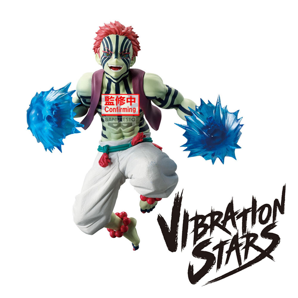Figura Akaza Vibration Stars Demon Slayer Kimetsu no Yaiba 16cm