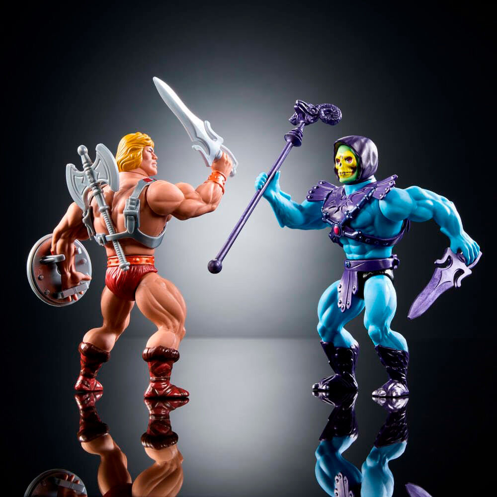He-Man and Skeletor 80th Anniversary Mattel Masters of the Universe Origins 14cm