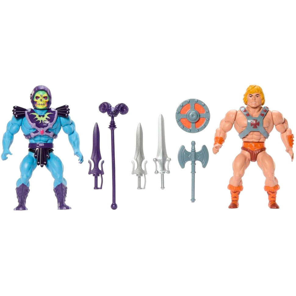He-Man and Skeletor 80th Anniversary Mattel Masters of the Universe Origins 14cm