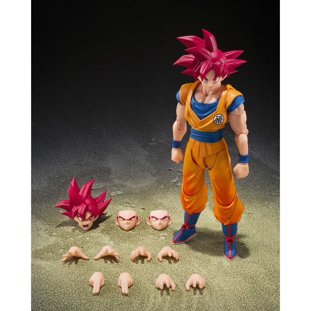 Figura S.H.Figuarts Super Saiyan God Son Goku God Aura Dragon Ball Super