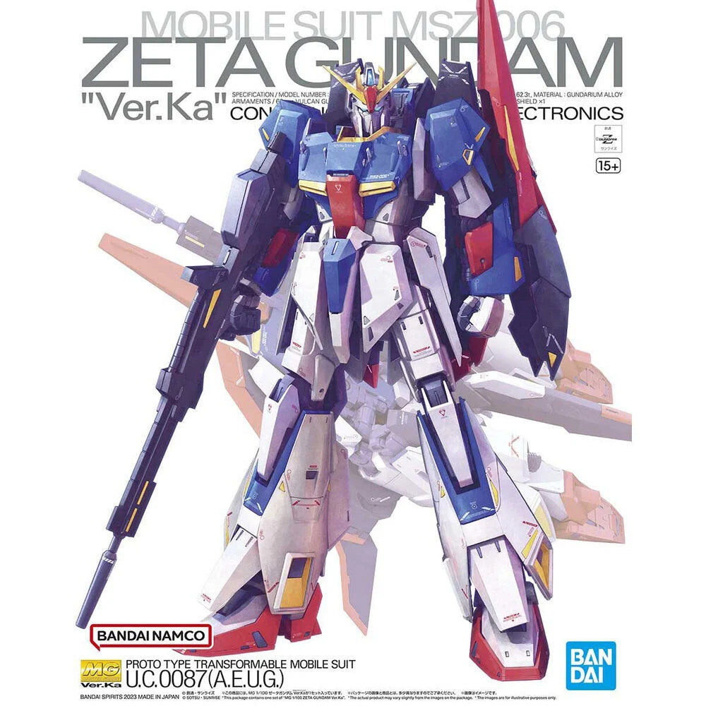 Maqueta MG 1/100 MSZ-006 Zeta Gundam Ver. Ka Mobile Suit Zeta Gundam