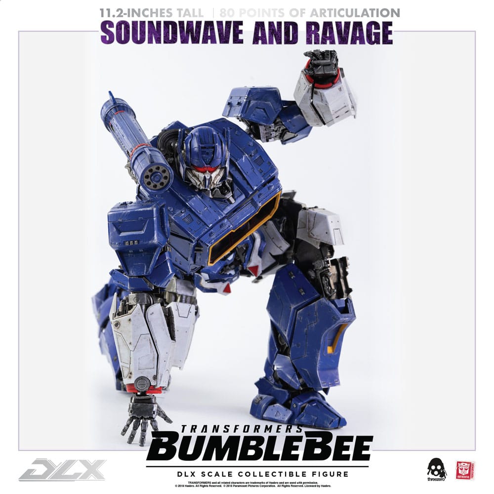 Transformers Bumblebee DLX Action Figure 2-Pack 1/6 Soundwave &amp; Ravage 28 cm