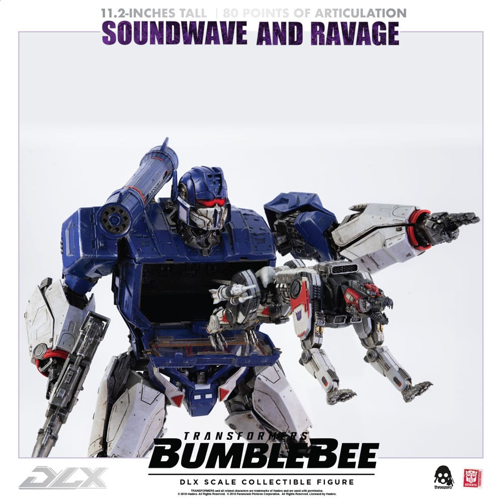 Transformers Bumblebee DLX Action Figure 2-Pack 1/6 Soundwave &amp; Ravage 28 cm