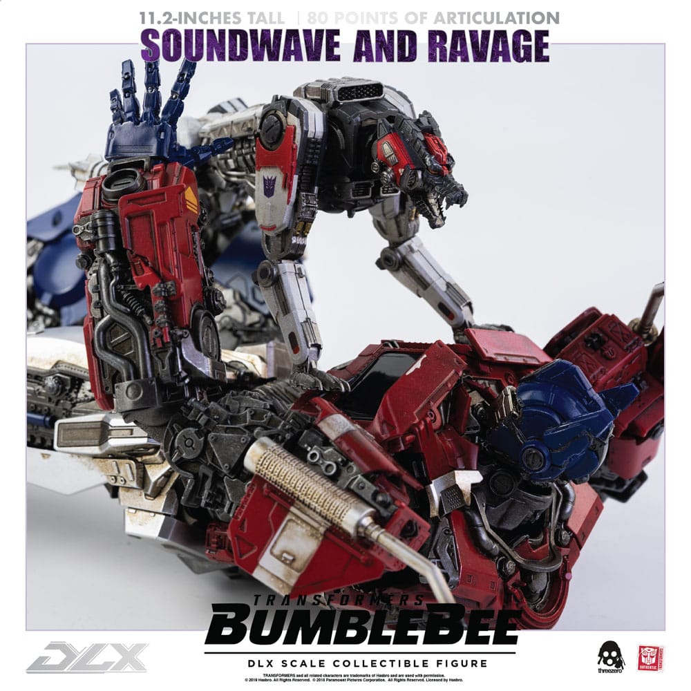 Transformers Bumblebee DLX Action Figure 2-Pack 1/6 Soundwave &amp; Ravage 28 cm
