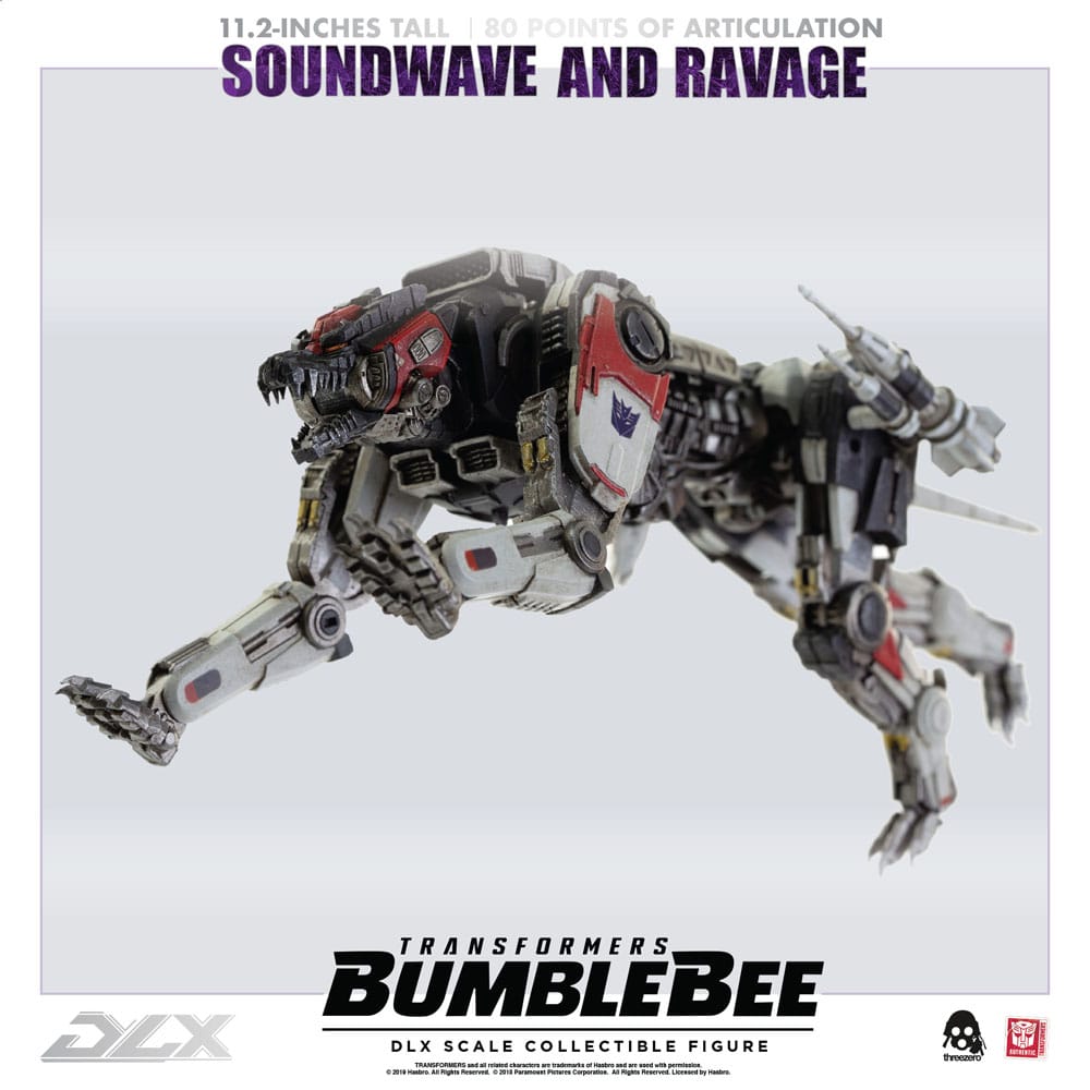 Transformers Bumblebee DLX Action Figure 2-Pack 1/6 Soundwave &amp; Ravage 28 cm
