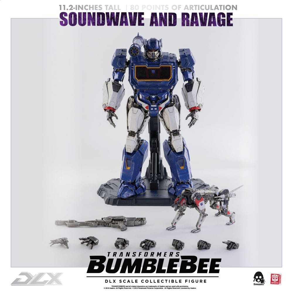 Transformers Bumblebee DLX Action Figure 2-Pack 1/6 Soundwave &amp; Ravage 28 cm