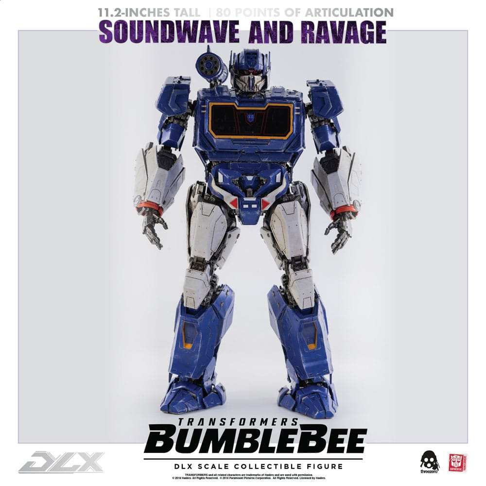 Transformers Bumblebee DLX Action Figure 2-Pack 1/6 Soundwave &amp; Ravage 28 cm