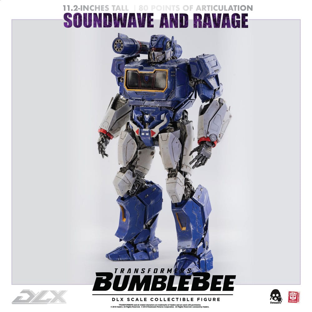 Transformers Bumblebee DLX Action Figure 2-Pack 1/6 Soundwave &amp; Ravage 28 cm