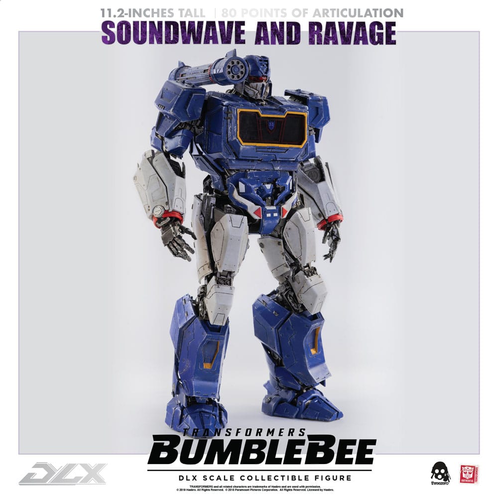 Transformers Bumblebee DLX Action Figure 2-Pack 1/6 Soundwave &amp; Ravage 28 cm