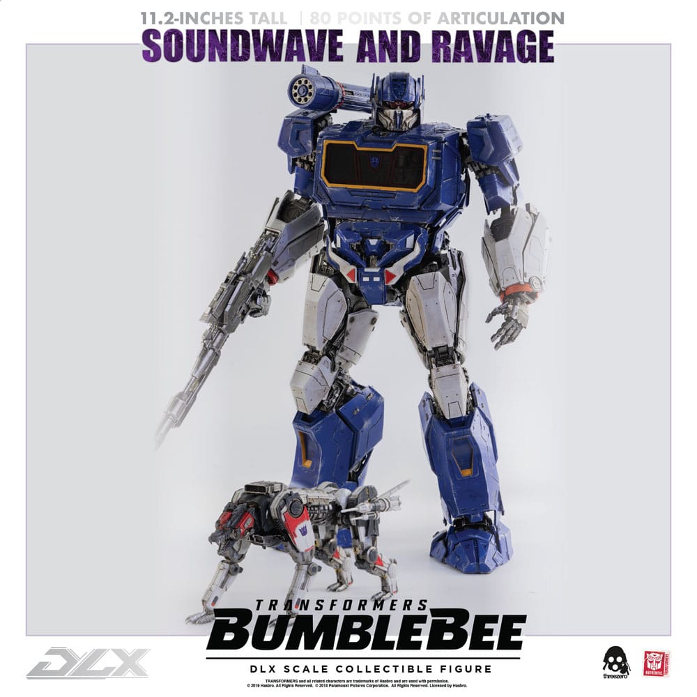 Transformers Bumblebee DLX Action Figure 2-Pack 1/6 Soundwave &amp; Ravage 28 cm