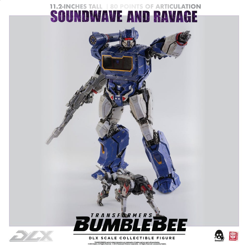 Transformers Bumblebee DLX Action Figure 2-Pack 1/6 Soundwave &amp; Ravage 28 cm