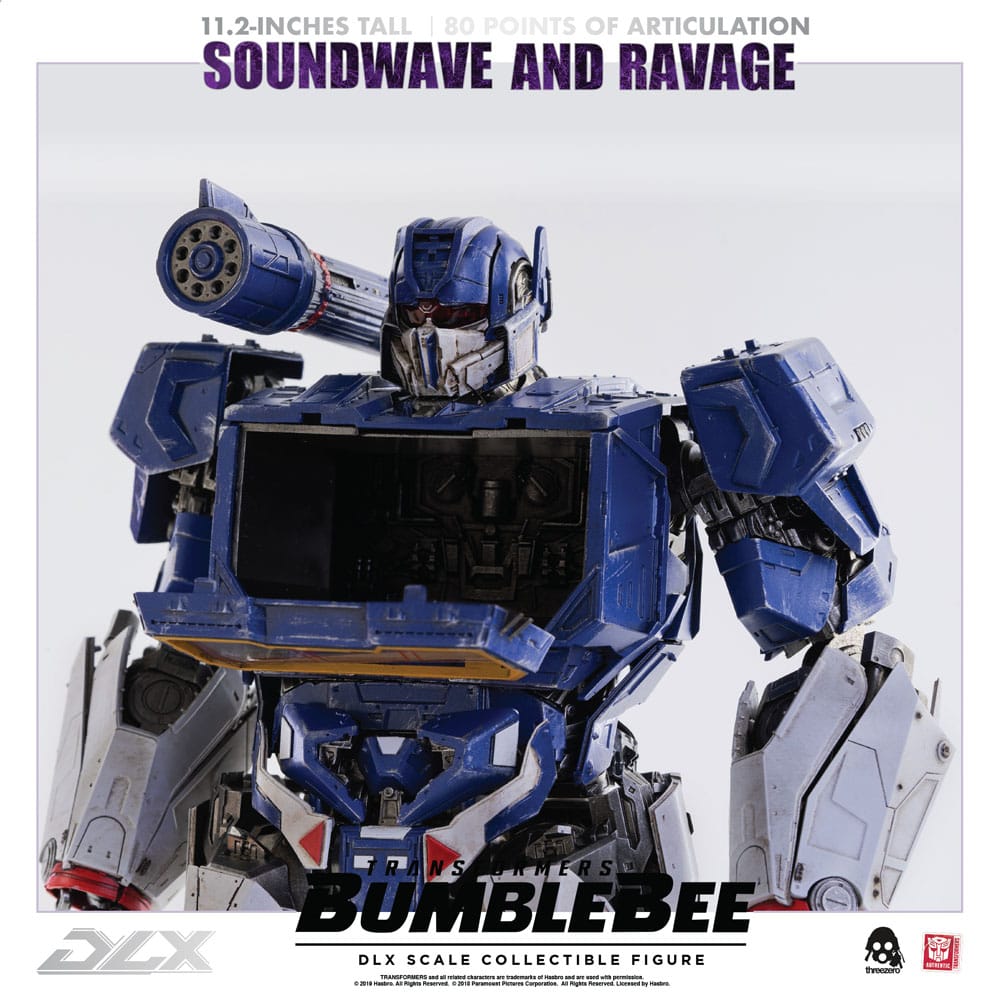 Transformers Bumblebee DLX Action Figure 2-Pack 1/6 Soundwave &amp; Ravage 28 cm