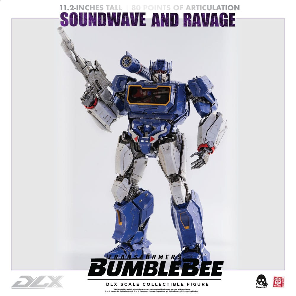 Transformers Bumblebee DLX Action Figure 2-Pack 1/6 Soundwave & Ravage 28 cm