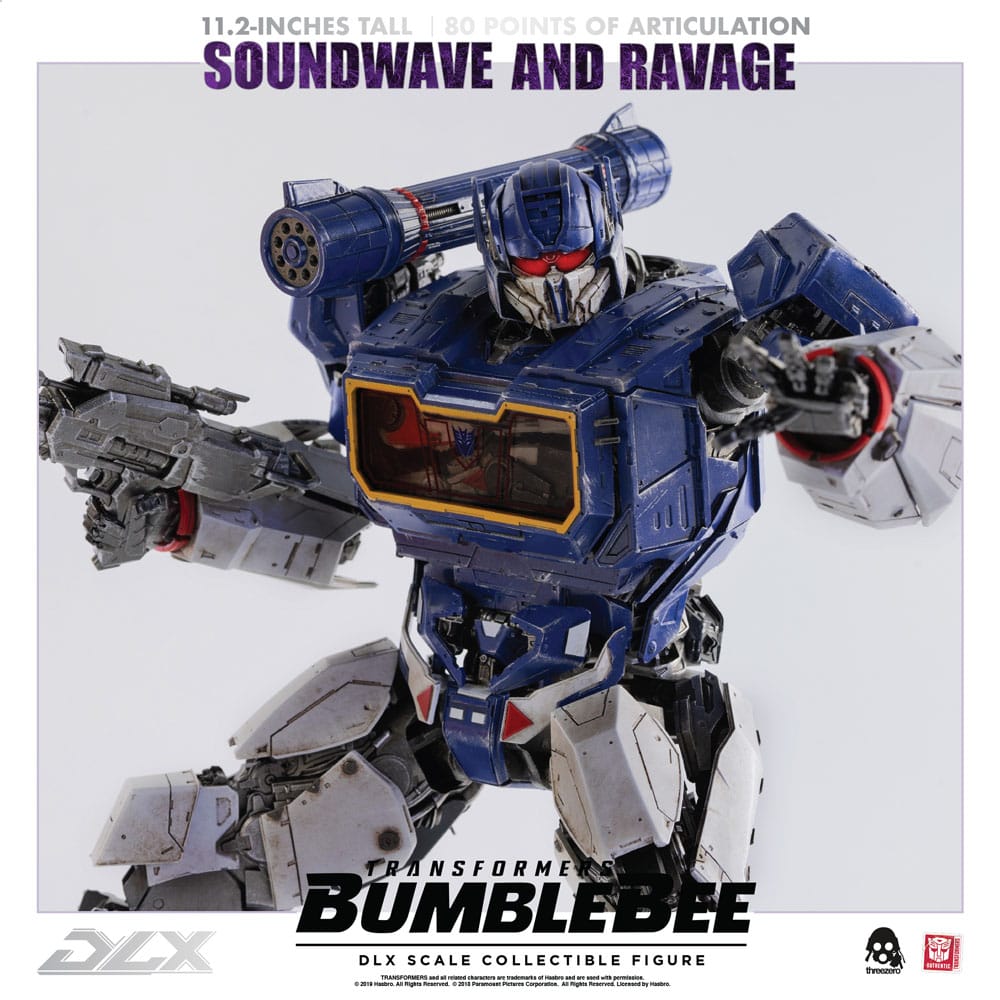 Transformers Bumblebee DLX Action Figure 2-Pack 1/6 Soundwave &amp; Ravage 28 cm
