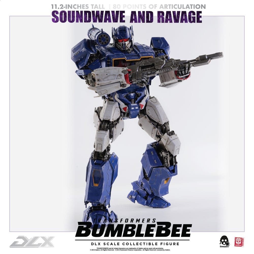 Transformers Bumblebee DLX Action Figure 2-Pack 1/6 Soundwave &amp; Ravage 28 cm