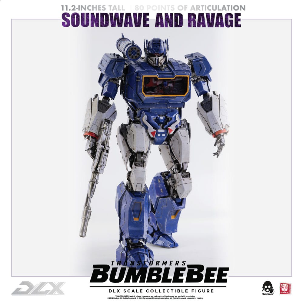 Transformers Bumblebee DLX Action Figure 2-Pack 1/6 Soundwave & Ravage 28 cm