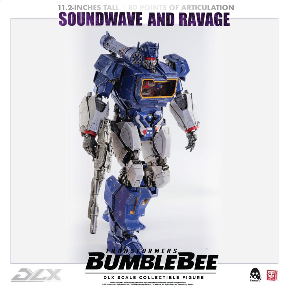 Transformers Bumblebee DLX Action Figure 2-Pack 1/6 Soundwave &amp; Ravage 28 cm