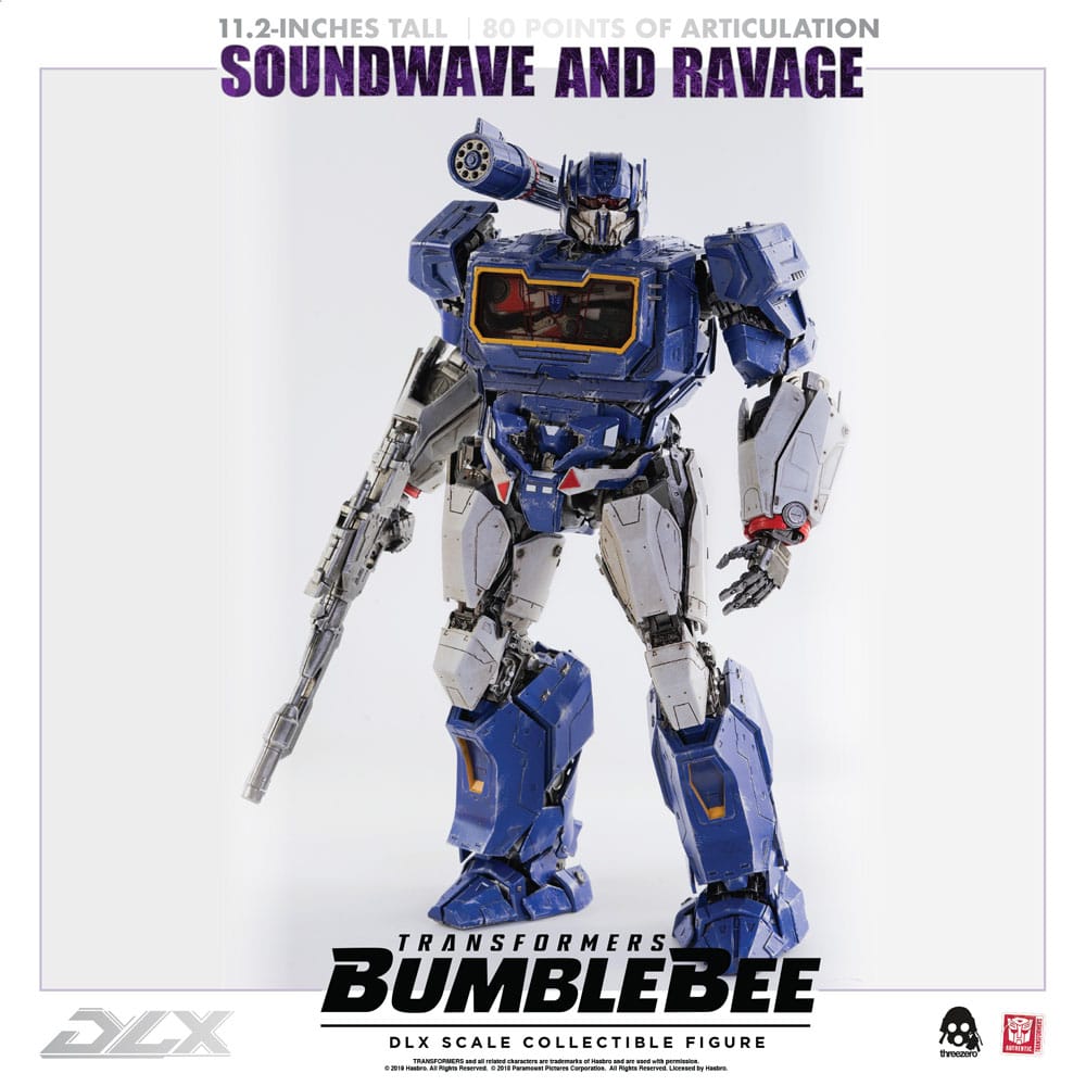 Transformers Bumblebee DLX Action Figure 2-Pack 1/6 Soundwave & Ravage 28 cm