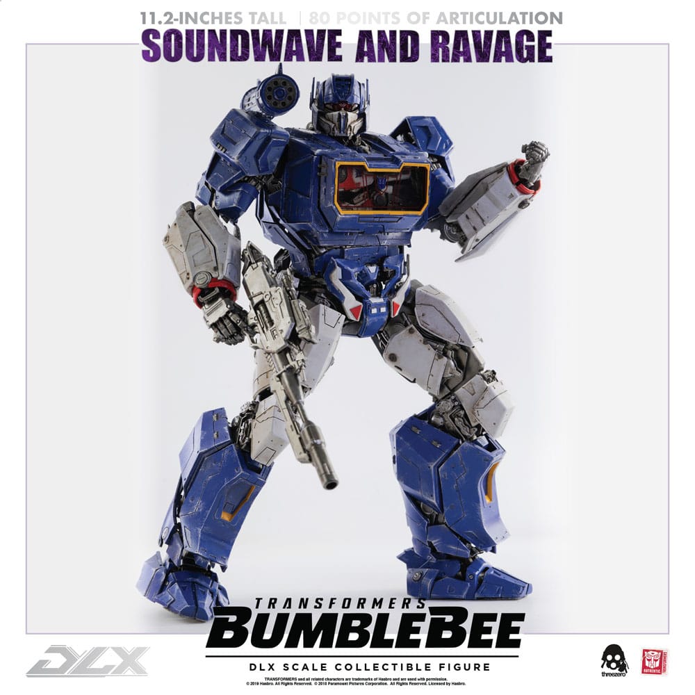 Transformers Bumblebee DLX Action Figure 2-Pack 1/6 Soundwave &amp; Ravage 28 cm