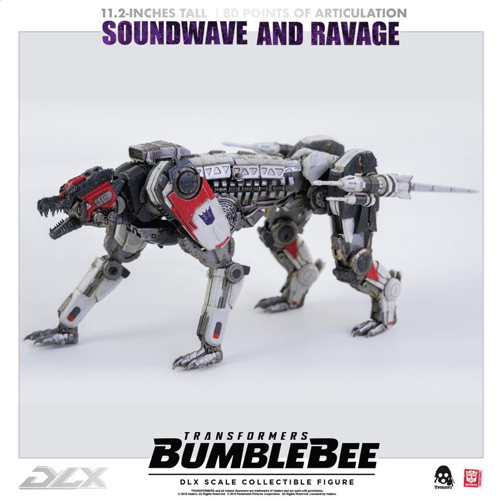 Transformers Bumblebee DLX Action Figure 2-Pack 1/6 Soundwave &amp; Ravage 28 cm