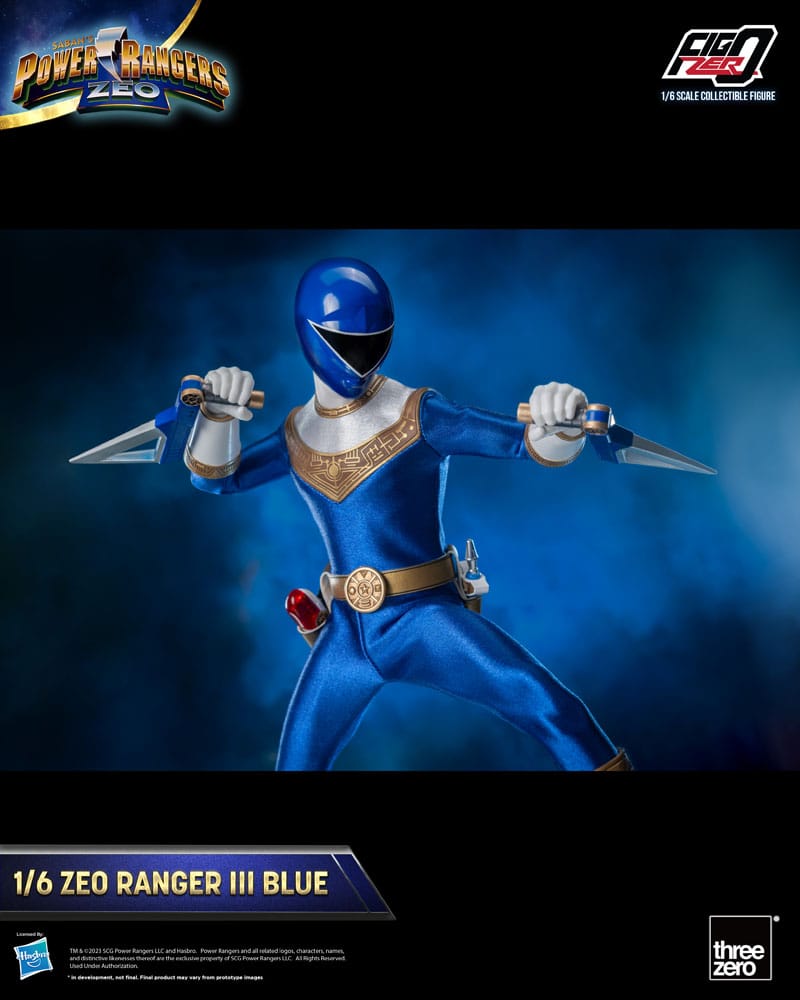 Power Rangers Zeo FigZero Action Figure 1/6 Ranger III Blu 30 cm