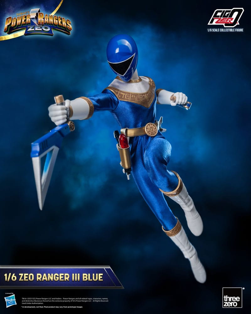 Power Rangers Zeo FigZero Action Figure 1/6 Ranger III Blu 30 cm