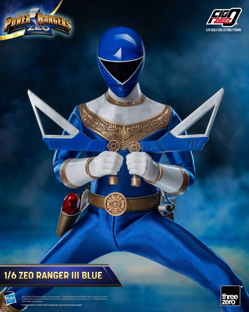 Power Rangers Zeo FigZero Action Figure 1/6 Ranger III Blu 30 cm