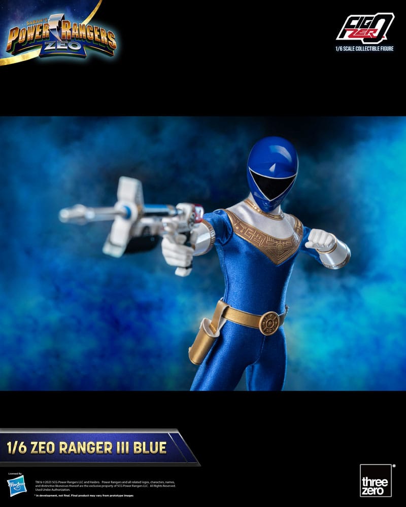 Power Rangers Zeo FigZero Action Figure 1/6 Ranger III Blu 30 cm