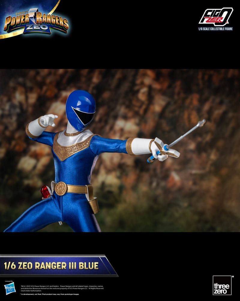 Power Rangers Zeo FigZero Action Figure 1/6 Ranger III Blu 30 cm