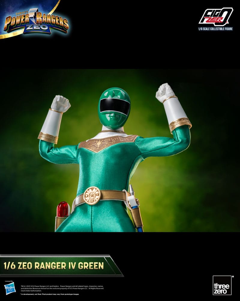 Power Rangers Zeo FigZero Action Figure 1/6 Ranger IV Verde 30 cm