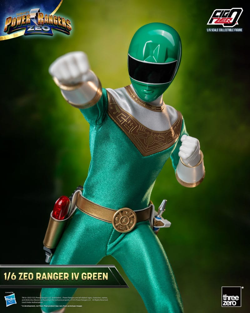 Power Rangers Zeo FigZero Action Figure 1/6 Ranger IV Verde 30 cm