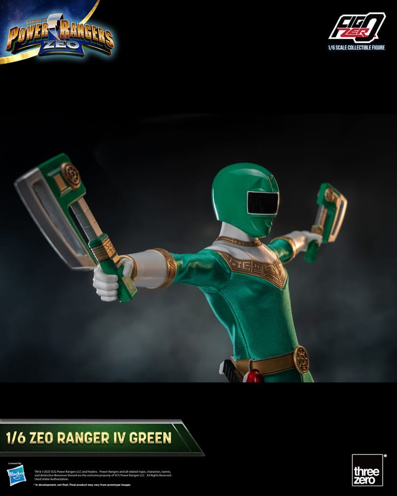 Power Rangers Zeo FigZero Action Figure 1/6 Ranger IV Verde 30 cm