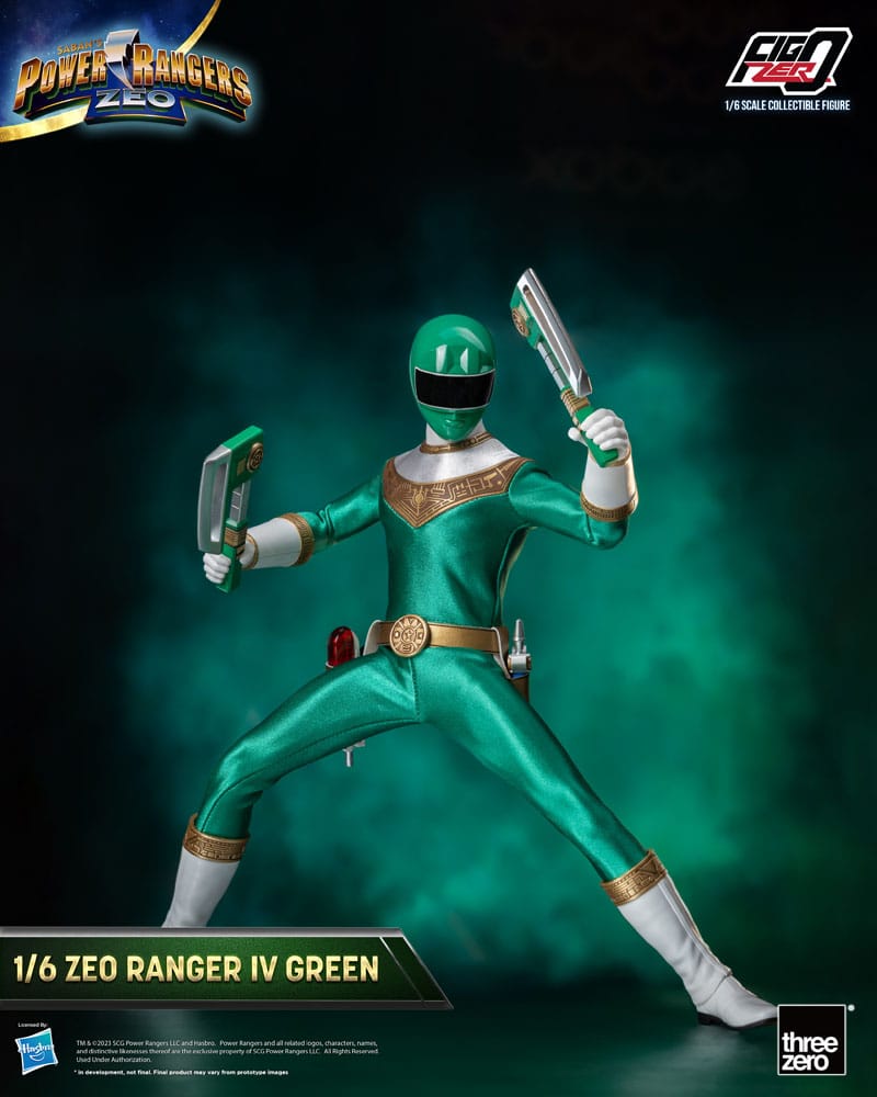 Power Rangers Zeo FigZero Action Figure 1/6 Ranger IV Verde 30 cm