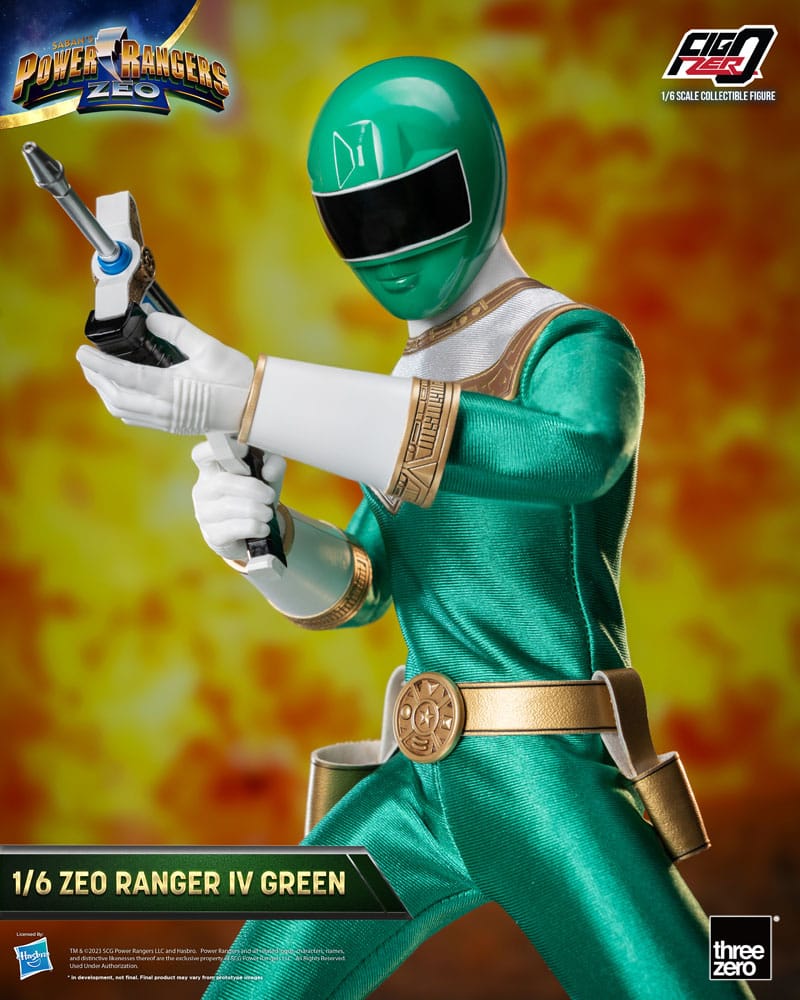Power Rangers Zeo FigZero Action Figure 1/6 Ranger IV Verde 30 cm
