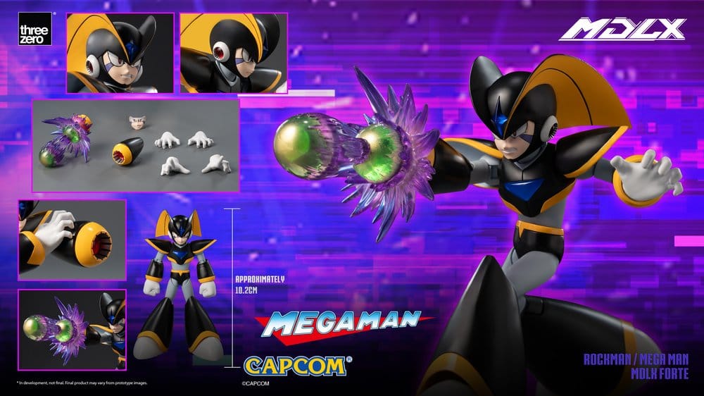 Mega Man MDLX Action Figure Rockman / Mega Man Forte 10 cm